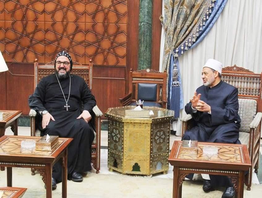 ربان الكنيسة السريانية الأرثوذكسية في مصر يهنئ شيخ الأزهر بحلول شهر رمضان المبارك​