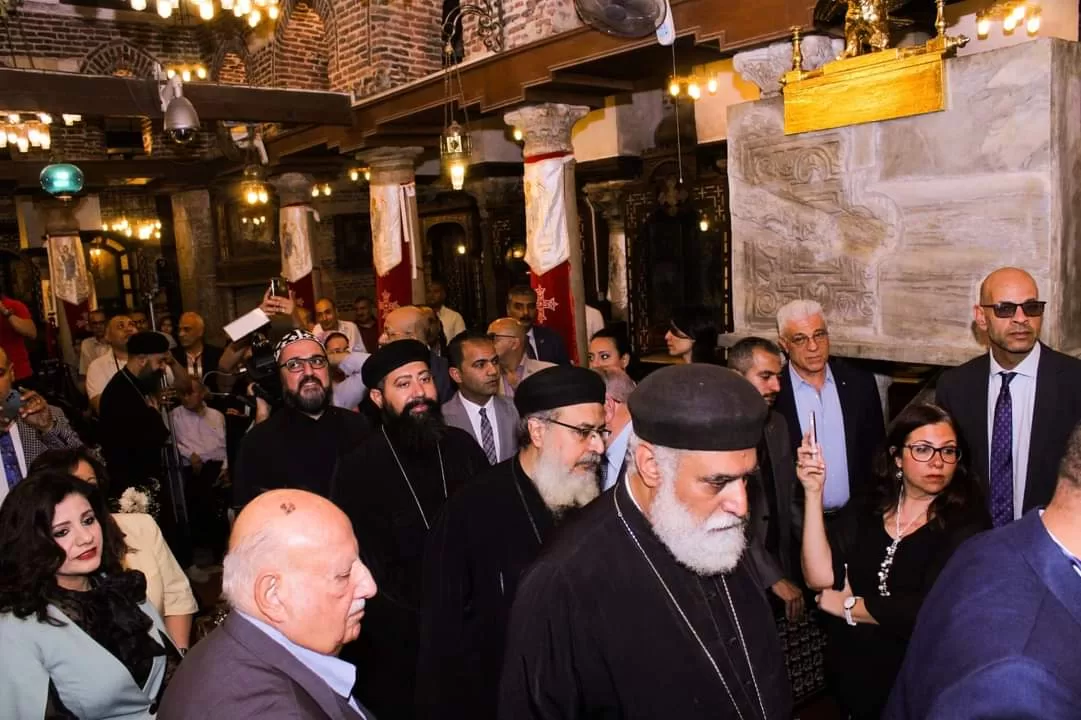 ربان الكنيسة السريانية الأرثوذكسية في مصر يشارك في احتفال كنائس زويلة الأثرية