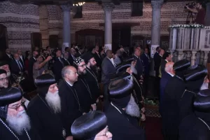 ربان الكنيسة السريانية الأرثوذكسية في مصر يشهد احتفال دخول العائلة المقدسة أرض مصر