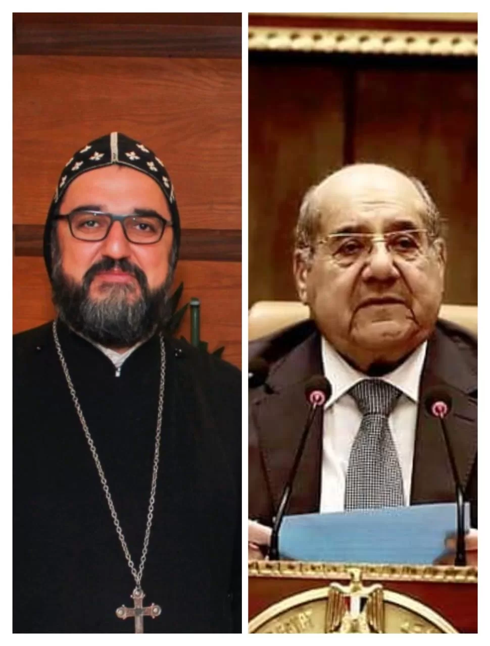 ربان الكنيسة السريانية الأرثوذكسية في مصر يهنئ رئيس مجلس الشيوخ بعيد الأضحى