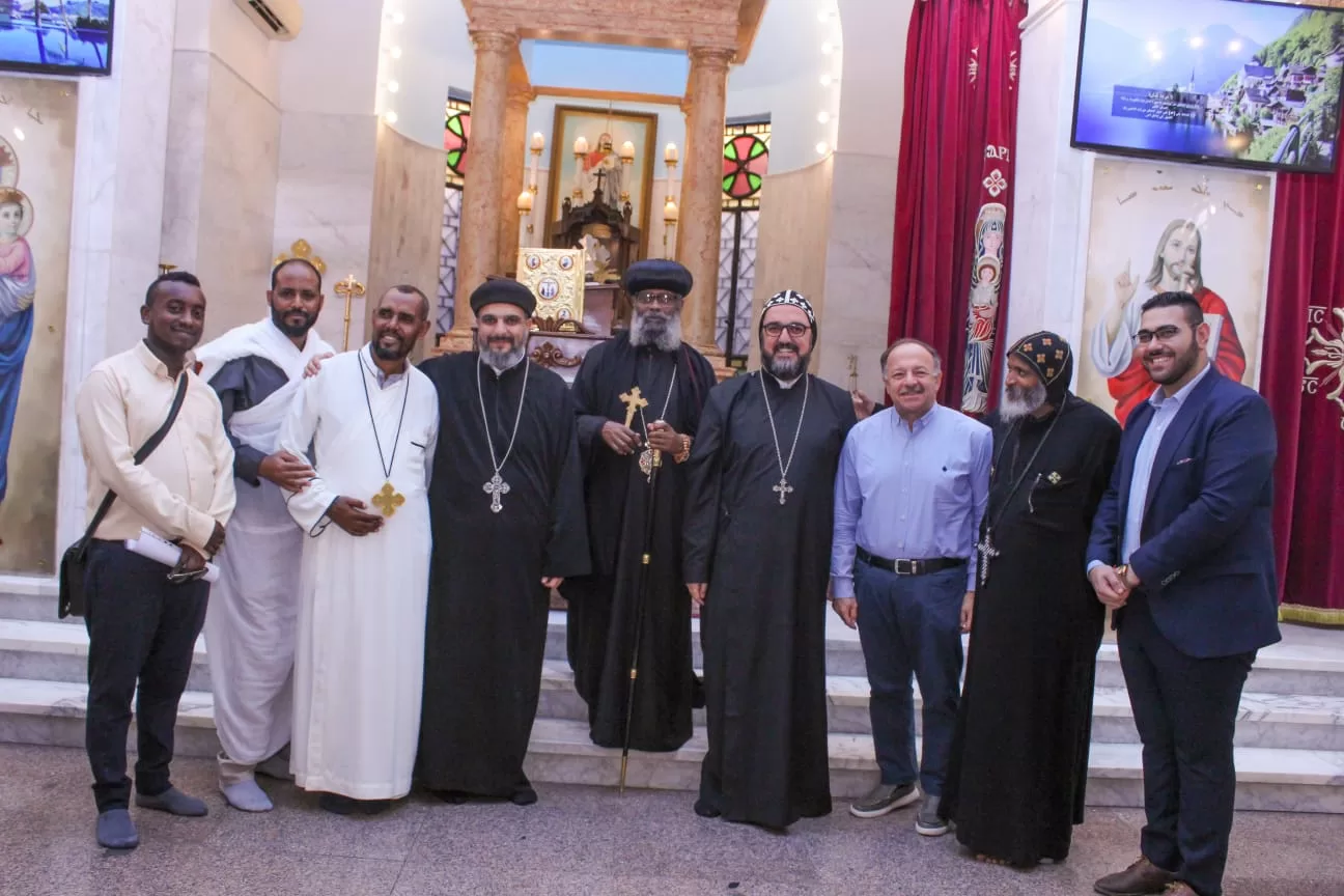 الكنيسة السريانية الأرثوذكسية في مصر تستقبل مطران الكنيسة الإثيوبية الأرثوذكسية الشقيقة