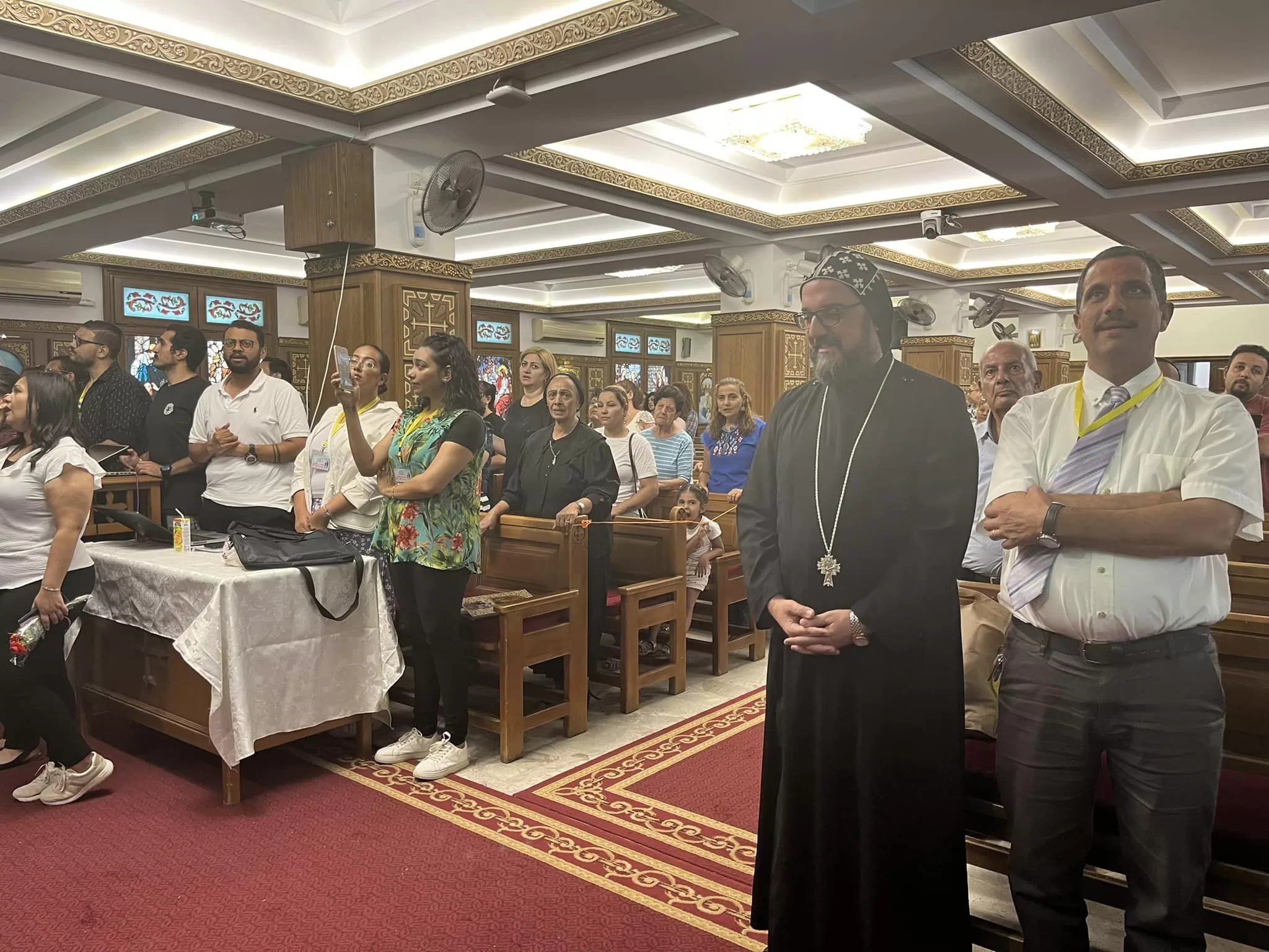 ربان الكنيسة السريانية الأرثوذكسية في مصر يشارك باليوم الخامس من نهضة السيدة العذراء في الزيتون