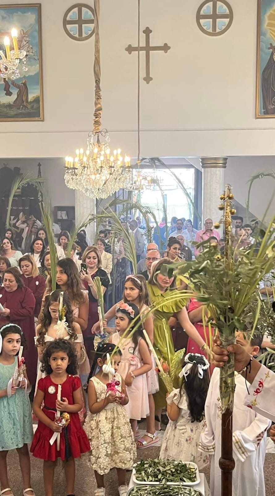 ربان الكنيسة السريانية الأرثوذكسية في مصر يحتفل بعيد الشعانين ورتبة الناهيرة (الوصول إلى الميناء)